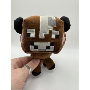 Minecraft Mojang plush Baby Cow Gently Used 6" inc
